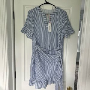 Vineyard Vines Seersucker Wrap Dress